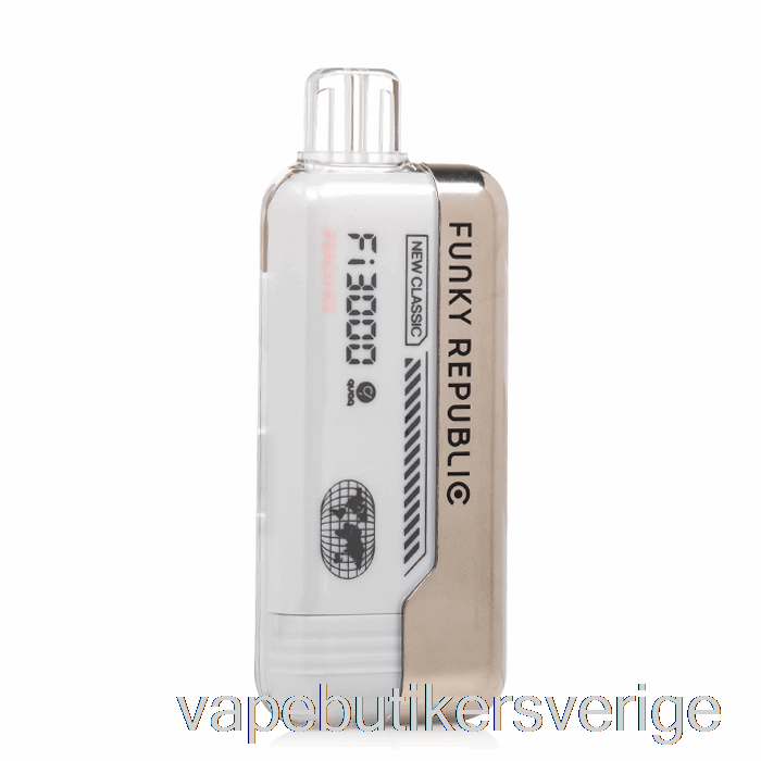 Vape Sverige Funky Republic Fi3000 Engångspersikais